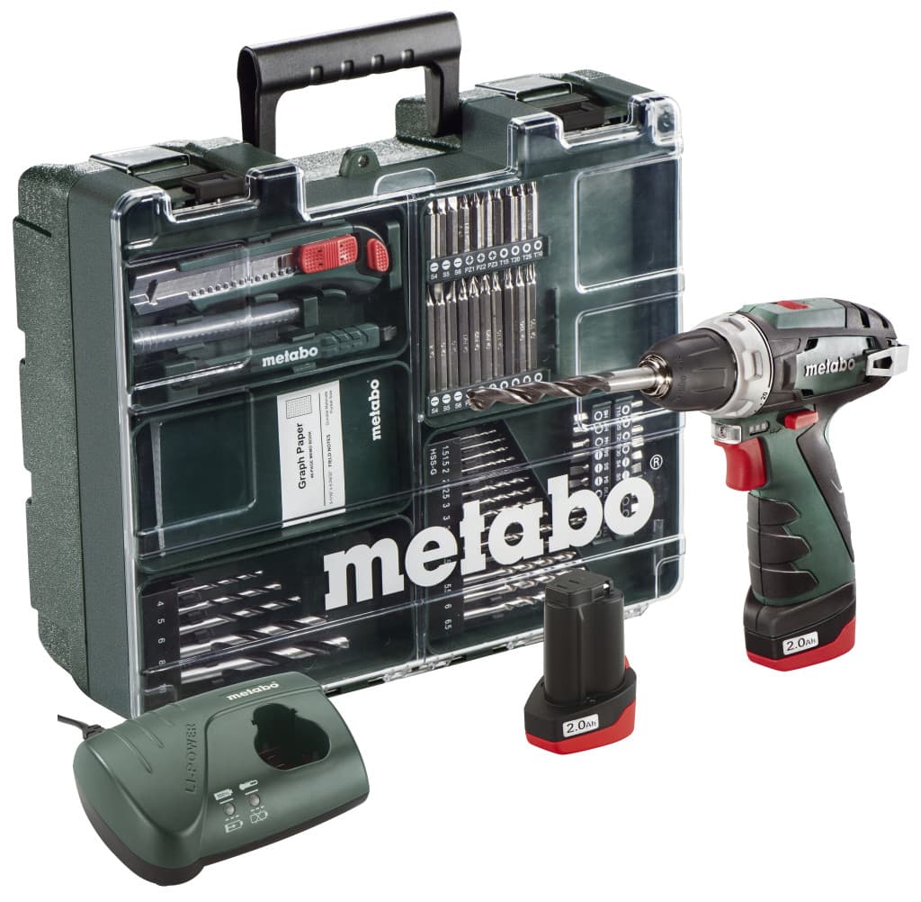 Винтоверт акум. 10.8V 34Nm METABO POWERMAXX BS 2x2Ah SET