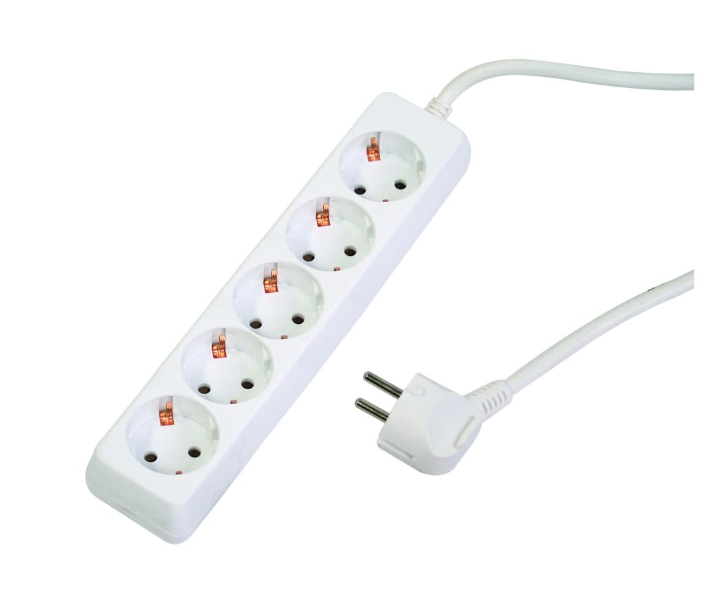 Разклонител 5 гнезда с кабел 3.0m х1.5mm2 MK