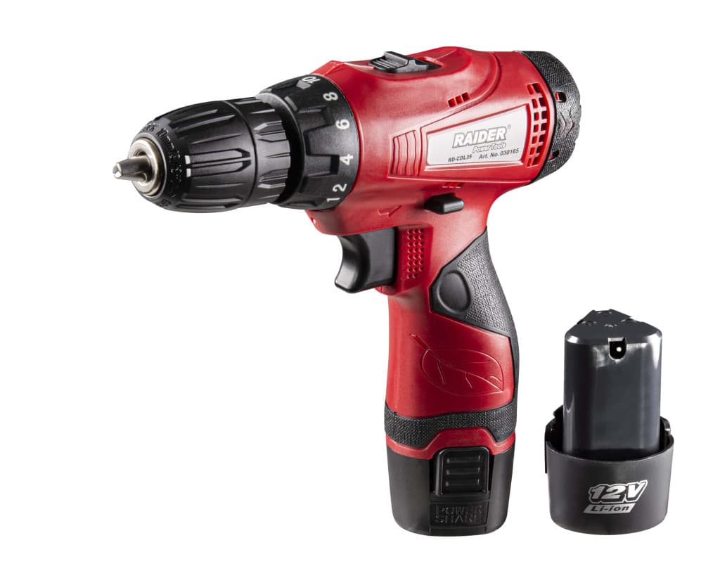 Бормашина акум. 12V 2-ск. 2*1.5Ah 24Nm RAIDER RD-CDL35