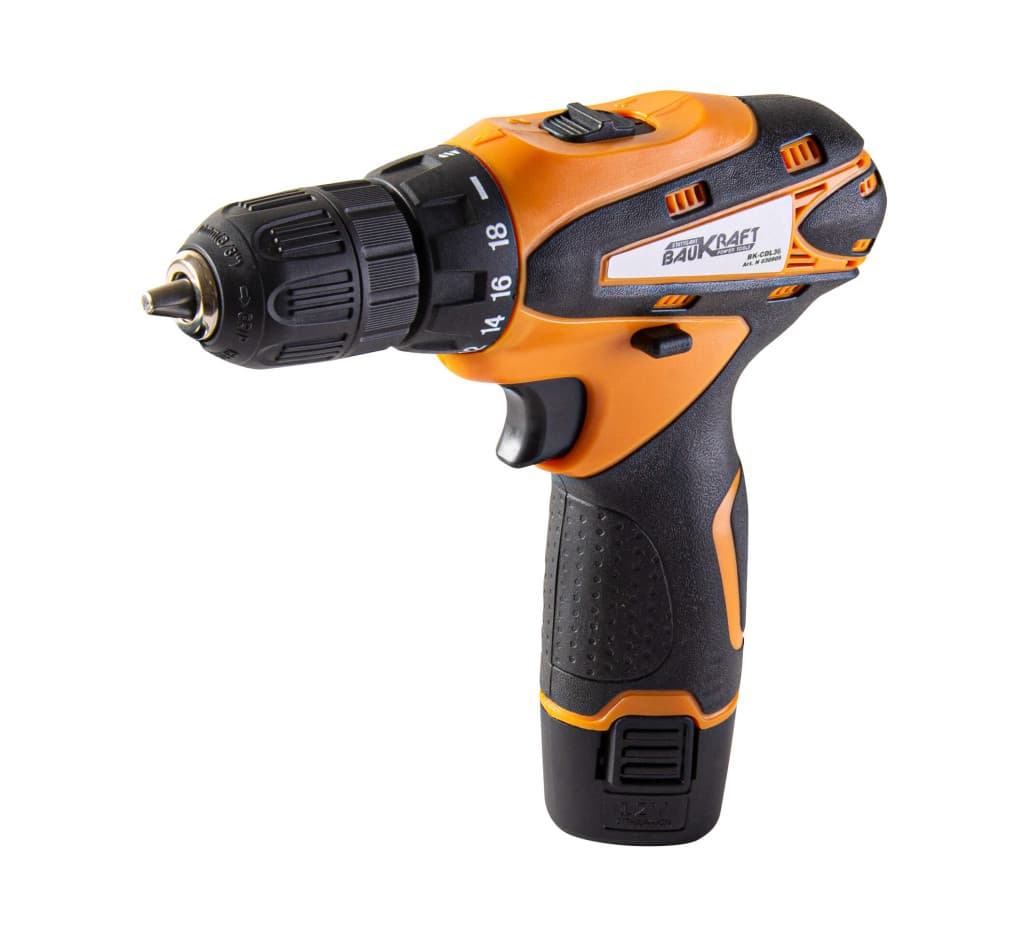 Бормашина акум. 12V 2-ск. 2x1.5Ah 24Nm куфар & акс. BAUKRAFT BK-CDL36