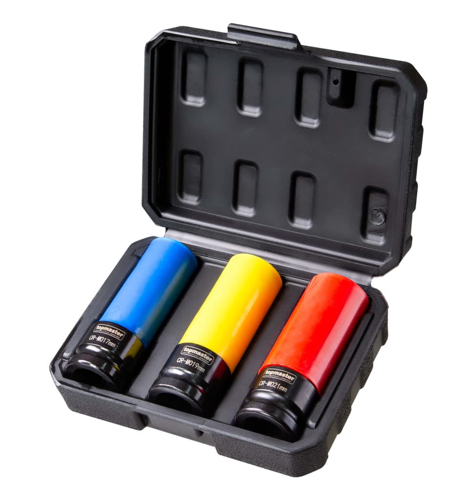 Комплект ударни вложки 17, 19, 21 мм, 3 бр. Topmaster Professional