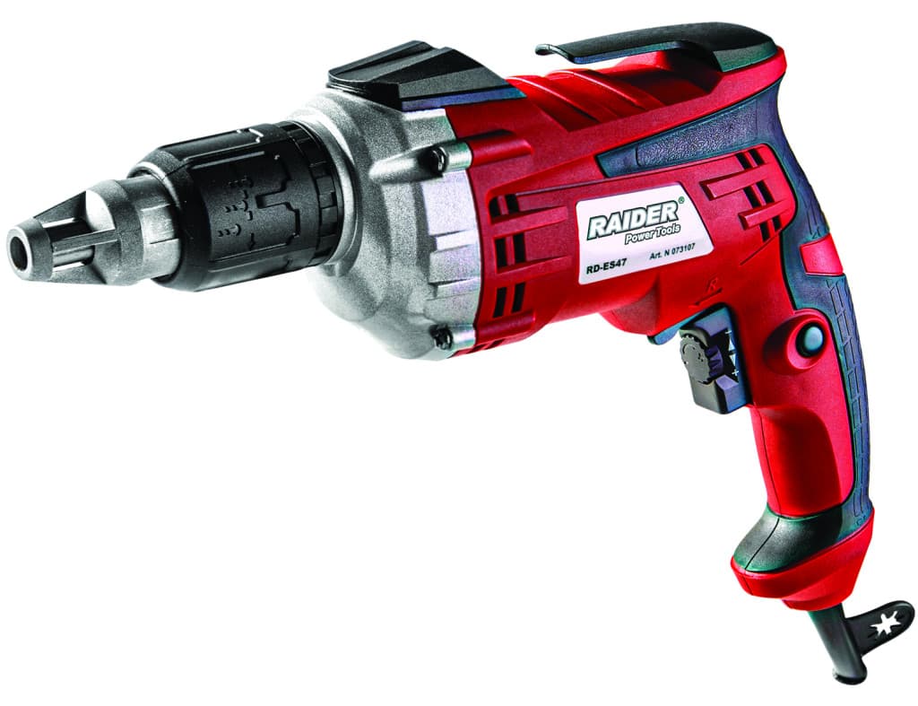 Винтоверт за гипсокартон 710W 1/4" метален корпус RAIDER RD-ES47