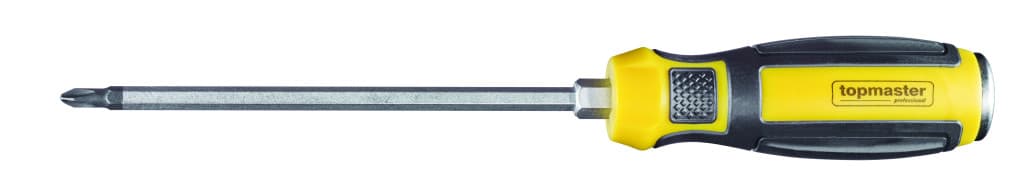 Отвертка кръст. шестгр. 6х125mm CR-V Topmaster Professional