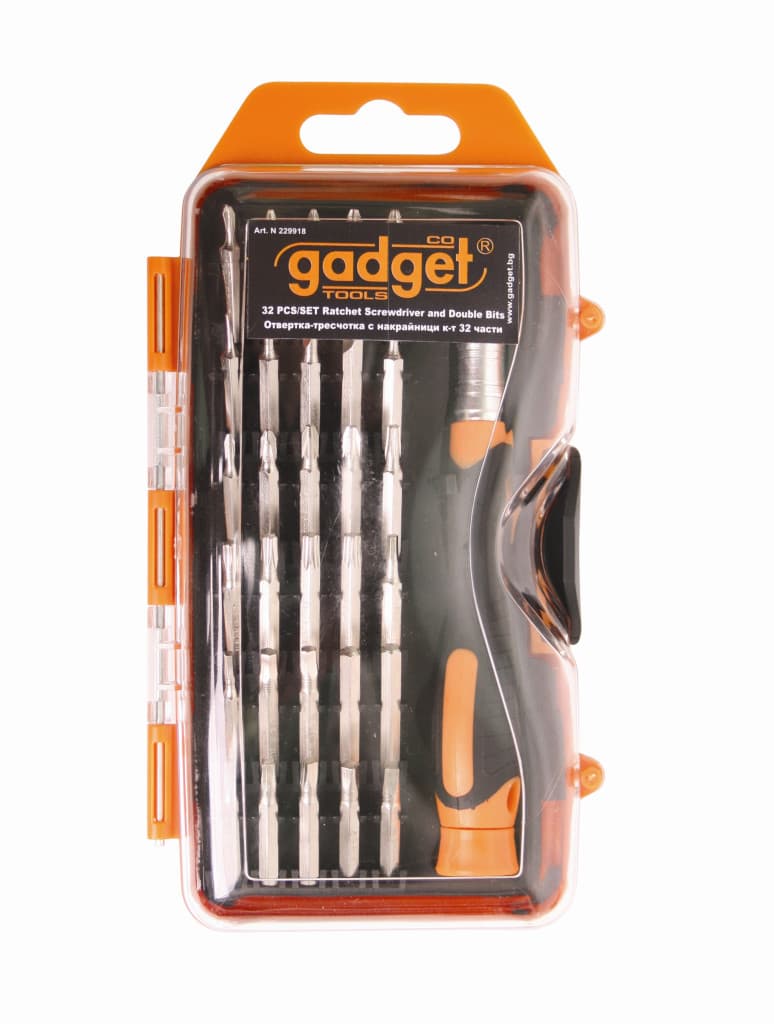 Отвертка с накрайници-прецизни к-т 32 части GADGET