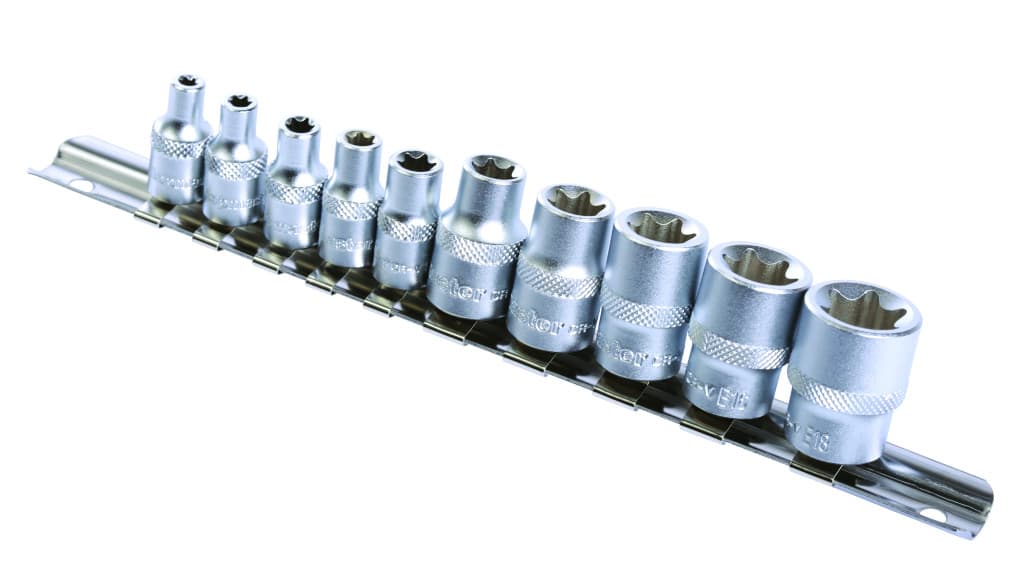 Вложки торкс 1/4"& 3/8" к-т 10бр CR-V Topmaster Professional